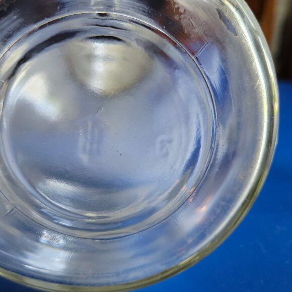 Tall Blown Glass Etched Decanter with Stopper. Bar Ware 15” Tall - Picture 3 of 5